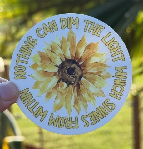 Nothing Can Dim the Light Sticker