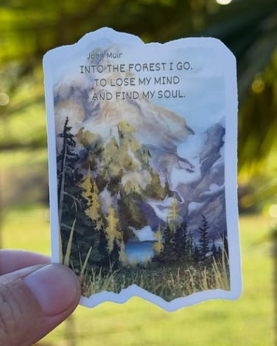 Into The Forest I Go Sticker